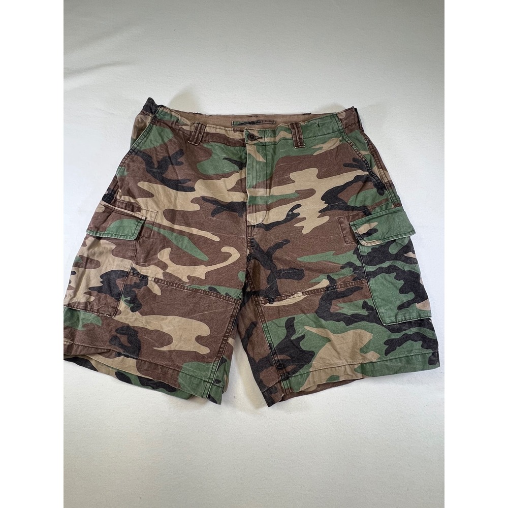 Polo Ralph Lauren Mens Woodland Camo Relaxed Fit Cargo Shorts Size 36 Utility